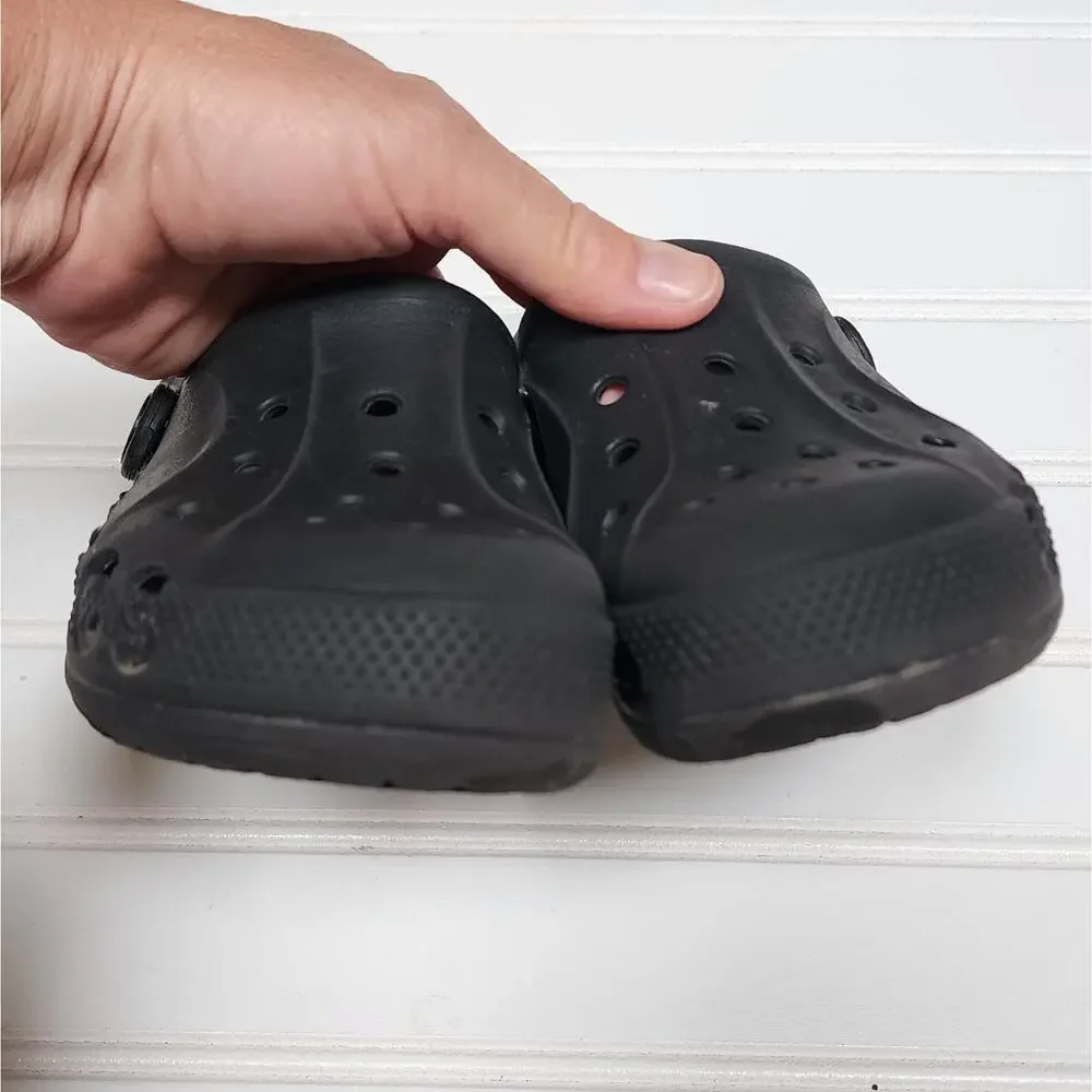 Crocs Kids Baya Black Clogs Sandals Size 11 Kids
